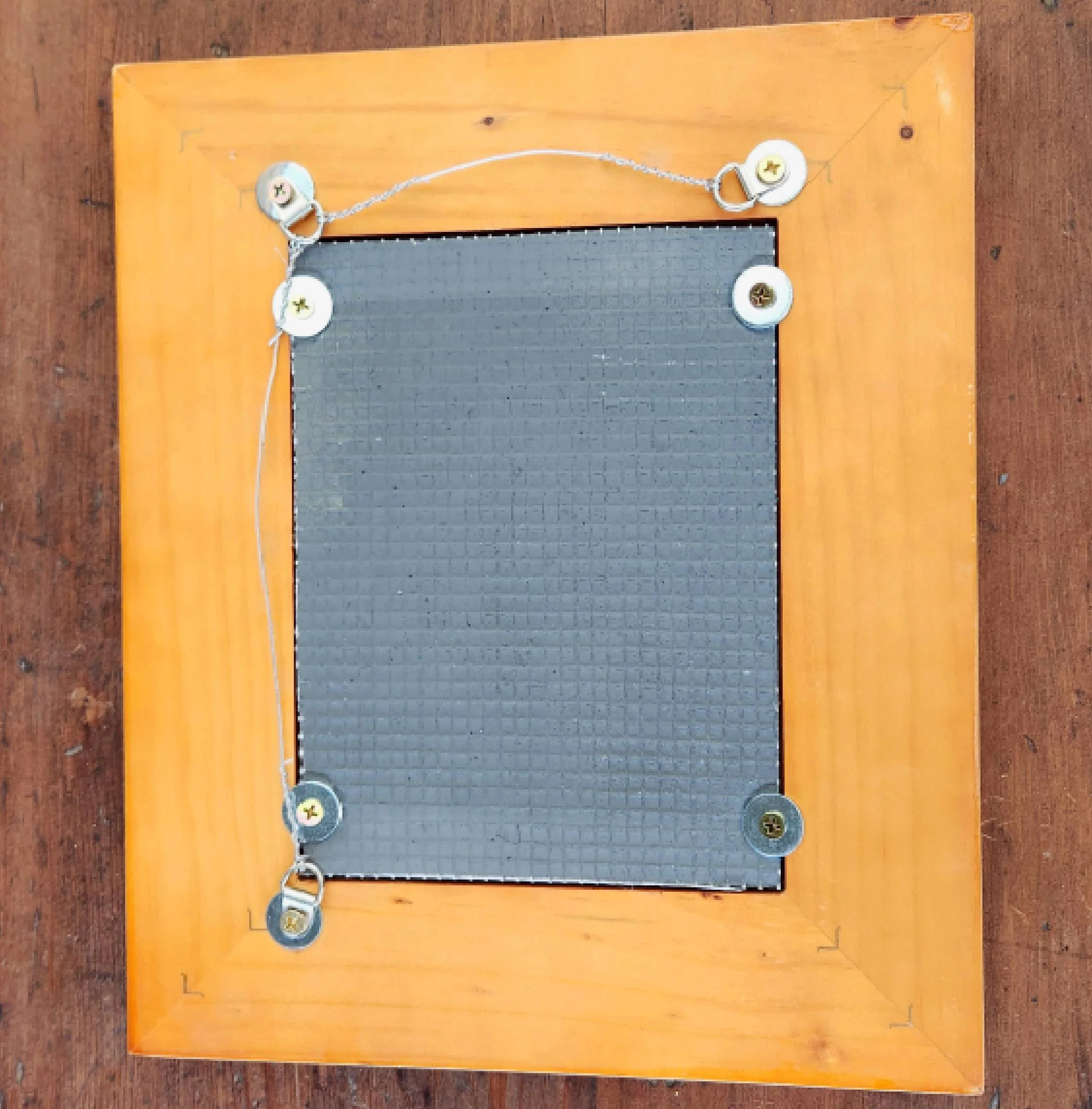 Framed Thermaboard - 269 x 319 - Recycled Timber, lightly stained D5 - Image 3