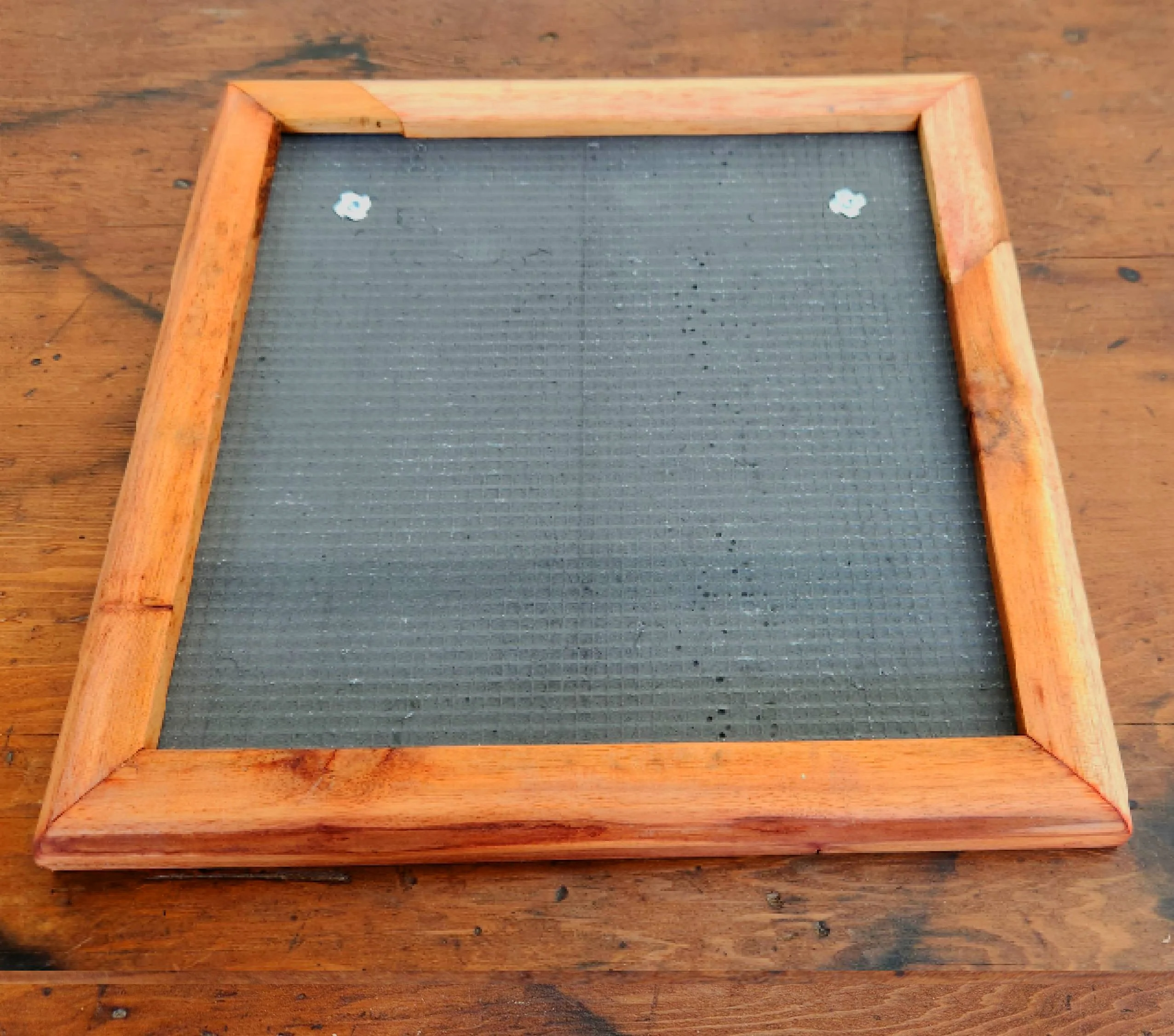 Framed Thermaboard - 30x30 - Beveled Light Stained Recycled Timber D11 - Image 3