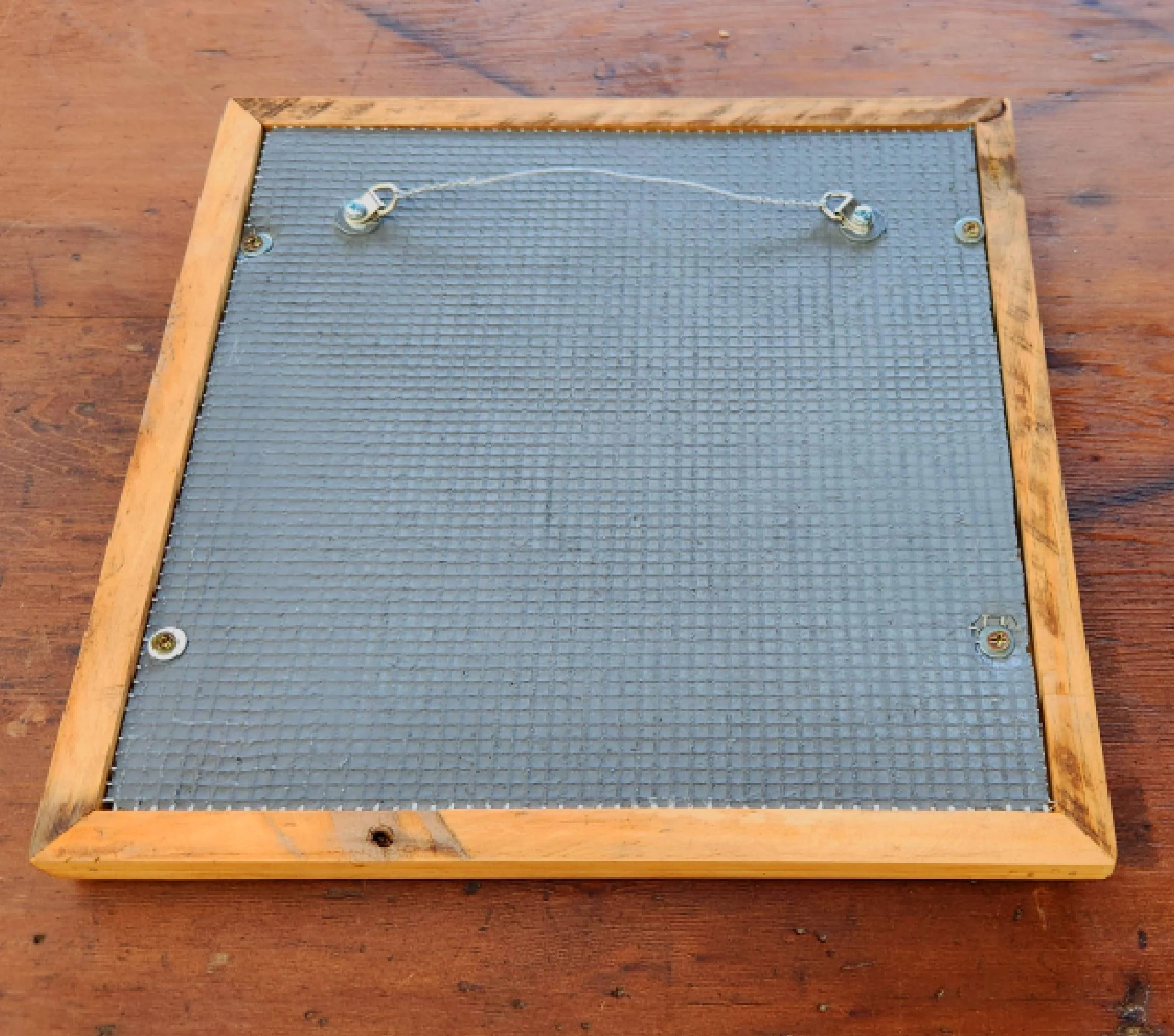 Framed Thermaboard - 30x30 - Beveled Light Stained Recycled Timber D11 - Image 6